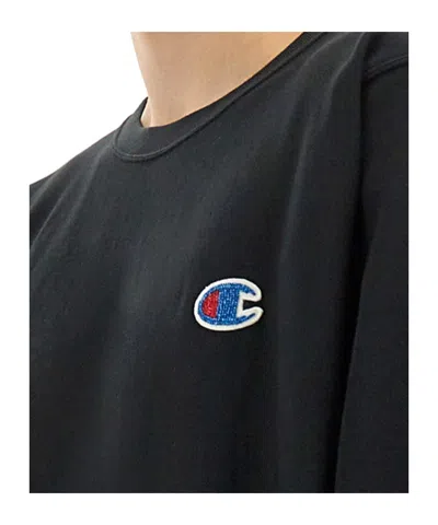 Undercover Oversized Black T-shirt With Logo Patches In Black