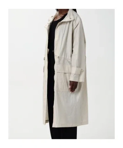 Fay Hooded Drawstring Parka In Neutral