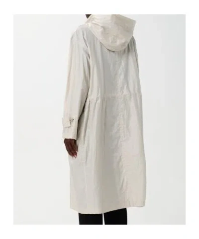 Fay Hooded Drawstring Parka In Neutral