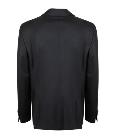 Lardini Single-breasted Jacket In Black