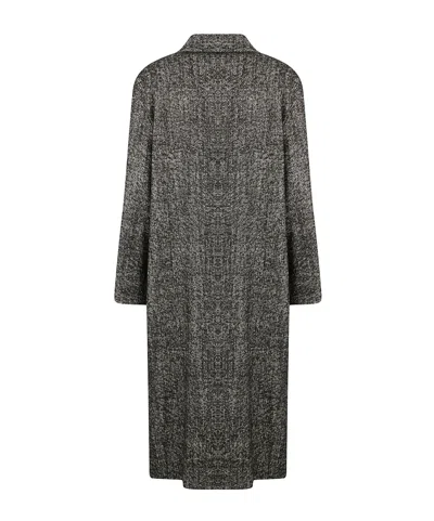 Tagliatore Herringbone-pattern Linden Coat In Black