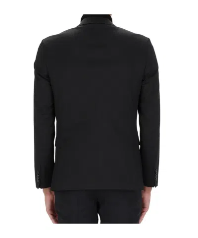 Hugo Boss Boss Black Wool-blend Jacket In Black