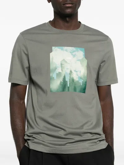 Hugo Boss Graphic T-shirt In Multi