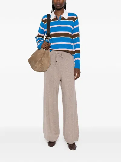 Weekend Max Mara Drawstring Trousers In Neutral