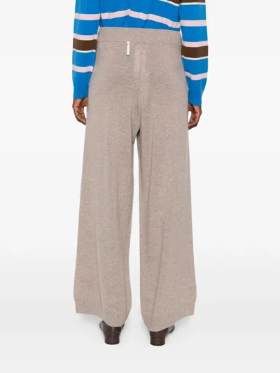 Weekend Max Mara Drawstring Trousers In Neutral