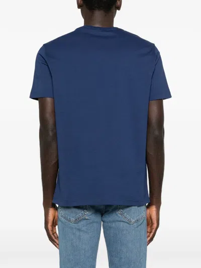 Gant Mens Regular Fit Short Sleeve Shield Logo T-shirt In Blue
