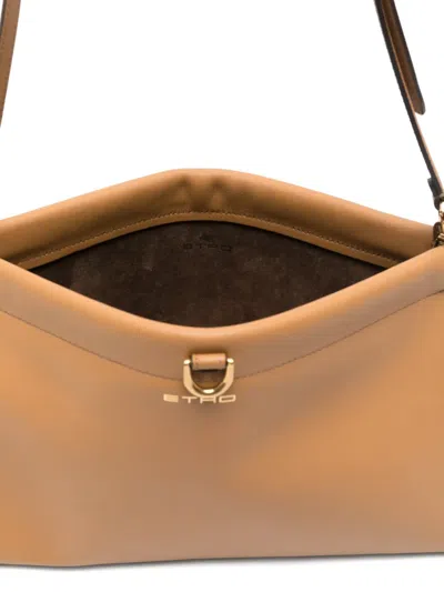 Etro Mini Shoulder Bag Adjustable Strap Hardware In Brown