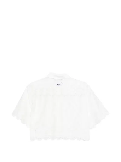 Msgm Button-fastening Shirt In White