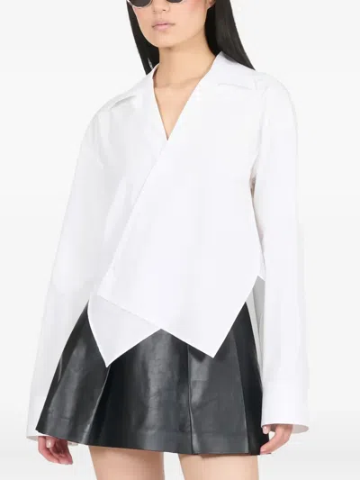 不对称下摆衬衫