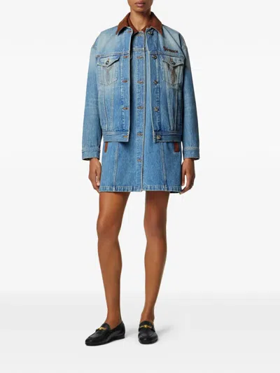 Versace Women Blue Sleeveless Buttoned Mini Dress, M Luxury Dresses For Women Darveys