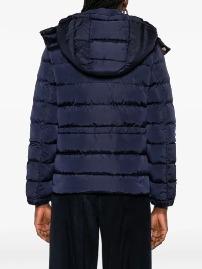 Weekend Max Mara Sax Hooded Button Down Jacket In Blue