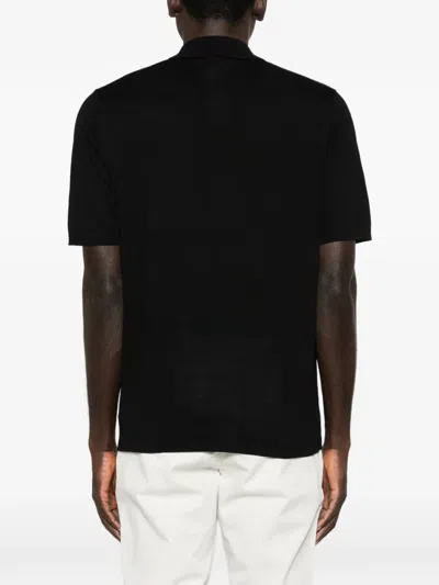 Samsoe & Samsoe Buttoned Polo Shirt In Black