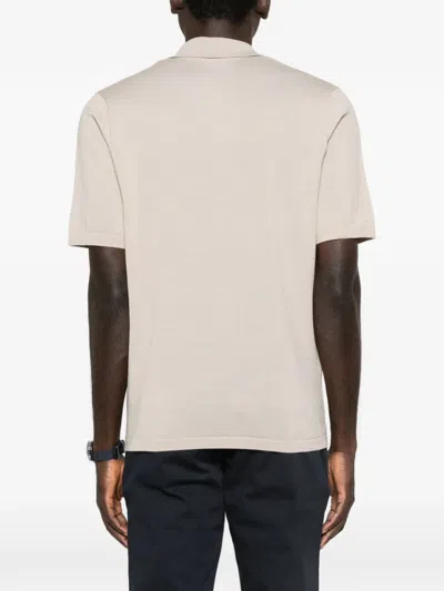 Samsoe & Samsoe Short-sleeved Polo Shirt In Brown