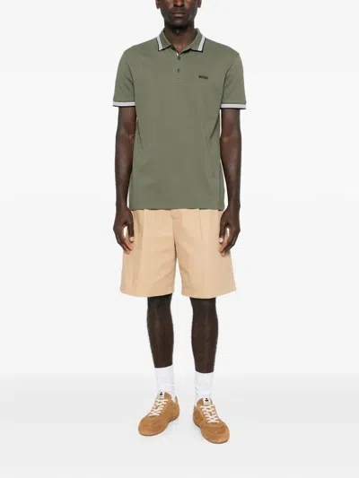 Hugo Boss Short-sleeve Polo Shirt In Green