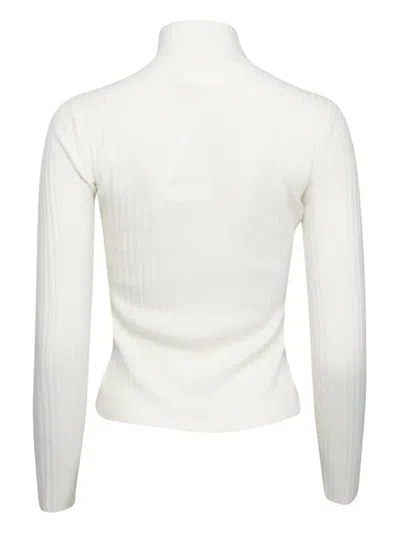 Arch4 Gerippter Ariana Stehkragen-pullover In White