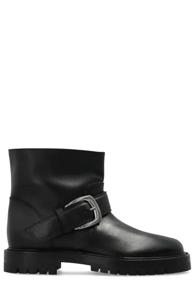 Maison Margiela Tabi Buckle-ankle Coutry Boots In Black