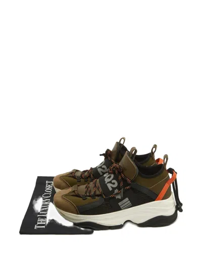 Pre-owned Dsquared2 Run Ds2 Sneakers In Brown