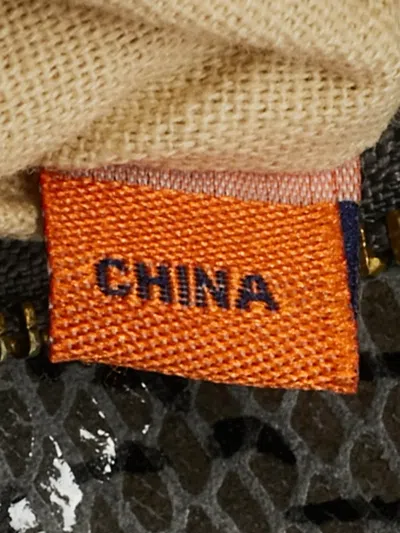 Pre-owned Tory Burch Python Suede Shoulder Bag In Gray