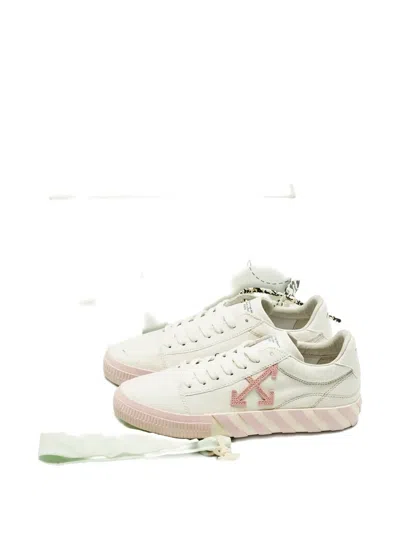 Pre-owned Off-white Arrow-patch Sneakers In White