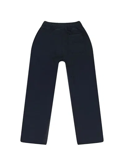 Rhude Black Drawstring Sweatpants In Blue