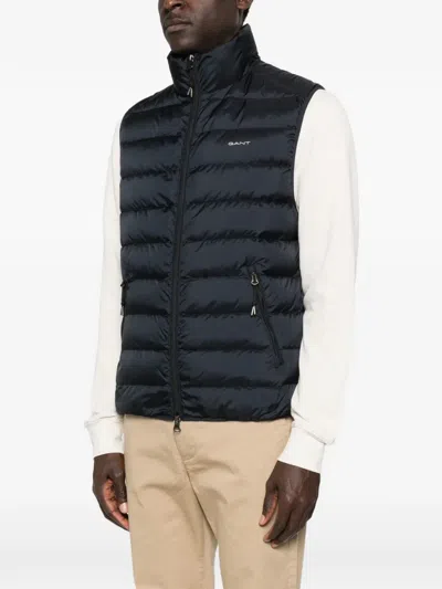 Gant Light Down Jacket In Black