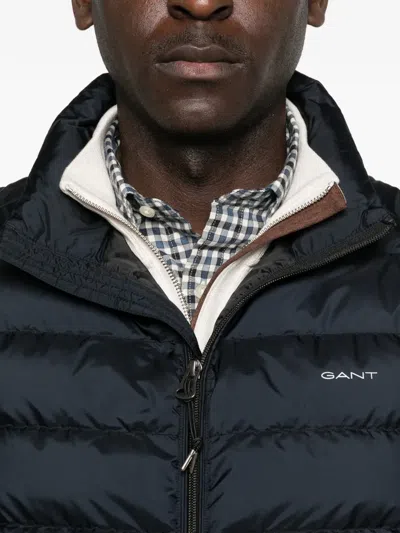 Gant Light Down Jacket In Black