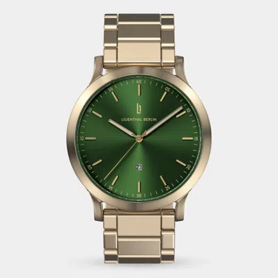 Lilienthal Berlin Huxley Beige Gold Green Stainless Steel Beige Gold Brushed