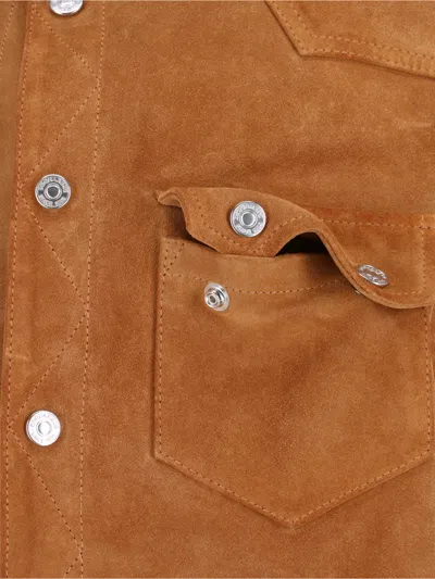 Dsquared2 Button Jacket In Brown