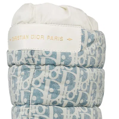 Dior Blue Leather Snow Boots In Multi