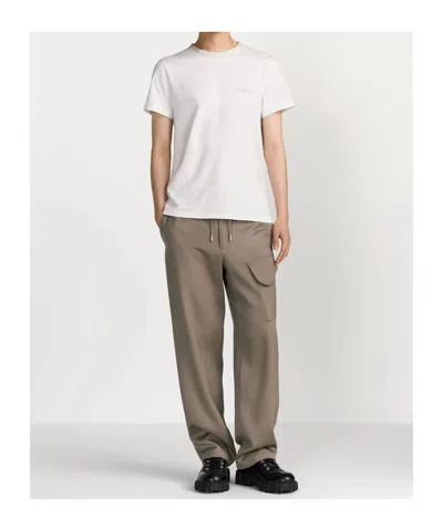 Dior Plain Knitted T-shirt In White