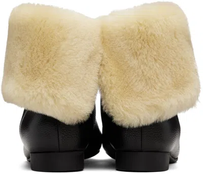 Totême Shearling Boots In Black