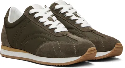 Totême Toteme Sport Suede-trim Sneaker In Animal Print