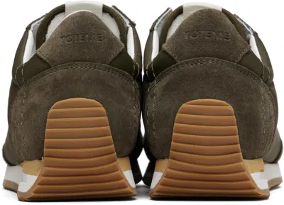 Totême Toteme Sport Suede-trim Sneaker In Animal Print