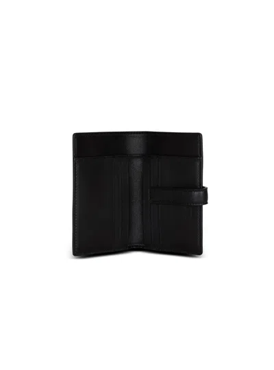 Balmain Pulse Holder Monogram Jacquard Card Holder In White