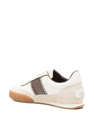 Etro Pattern-panel Sneakers In Neutral