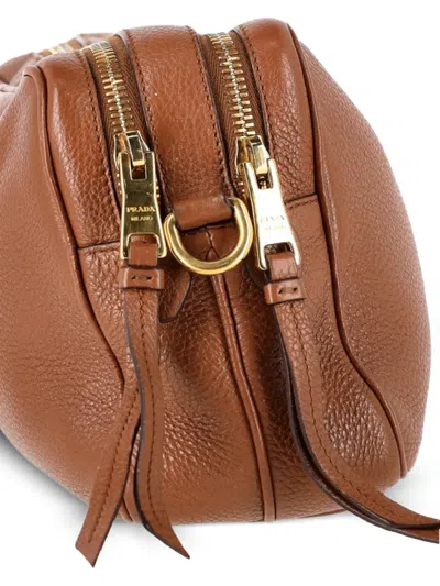 Pre-owned Prada Medium Phenix Camera Bag In Brown