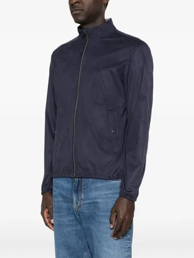 Herno Zip-up Long-sleeve Jacket In Black