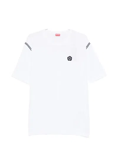 Kenzo Stripe Patch T-shirt In White