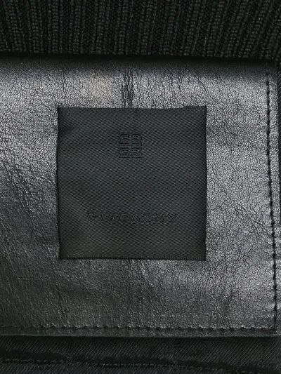 Pre-owned Givenchy Cropped Leather Jacket In Black