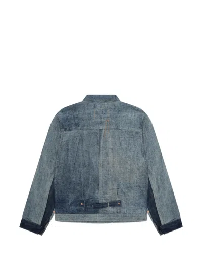 Fortela Buddypatch Patchwork Denim Jacket In Blue