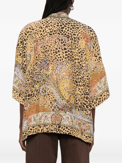 Etro Paisley Leopard Jacket In Multi