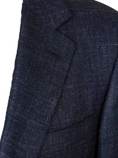 Canali Single-breasted Blazer In Blue