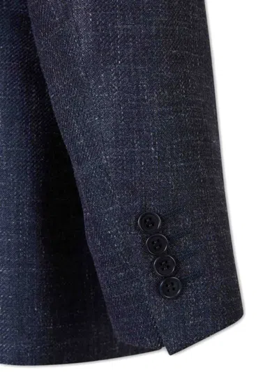 Canali Single-breasted Blazer In Blue