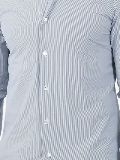 Rrd Striped Buttoned Shirt In Blue