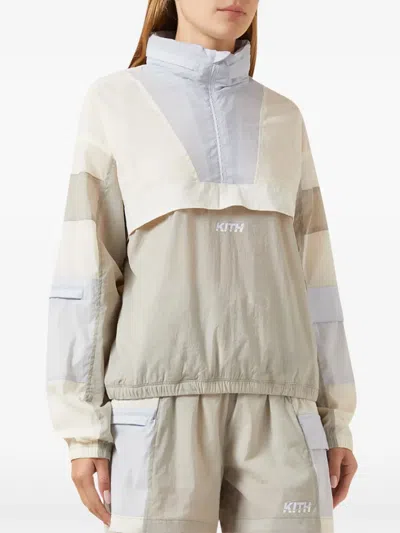 Kith Half Zip Jacket In Gray