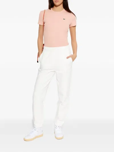 Lacoste Cotton Logo T-shirt In Pink