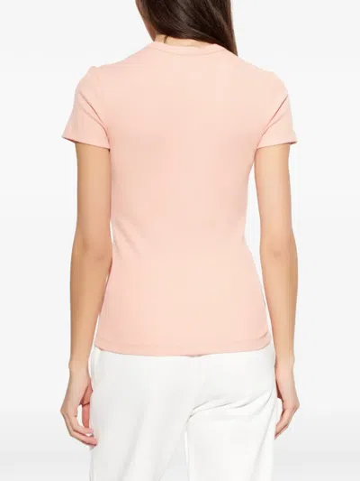 Lacoste Cotton Logo T-shirt In Pink