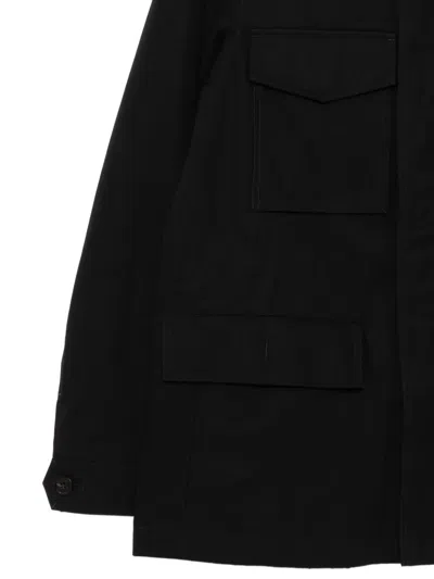 Tom Ford Band-collar Jacket In Black