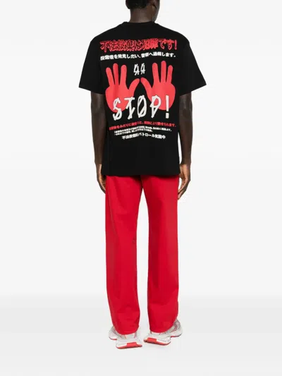 44 Label Group Graphic-print T-shirt In Black