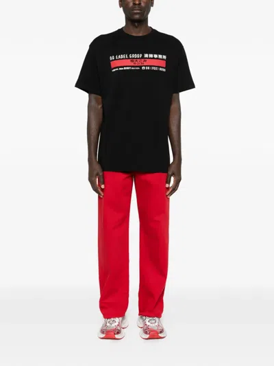 44 Label Group Graphic-print T-shirt In Black